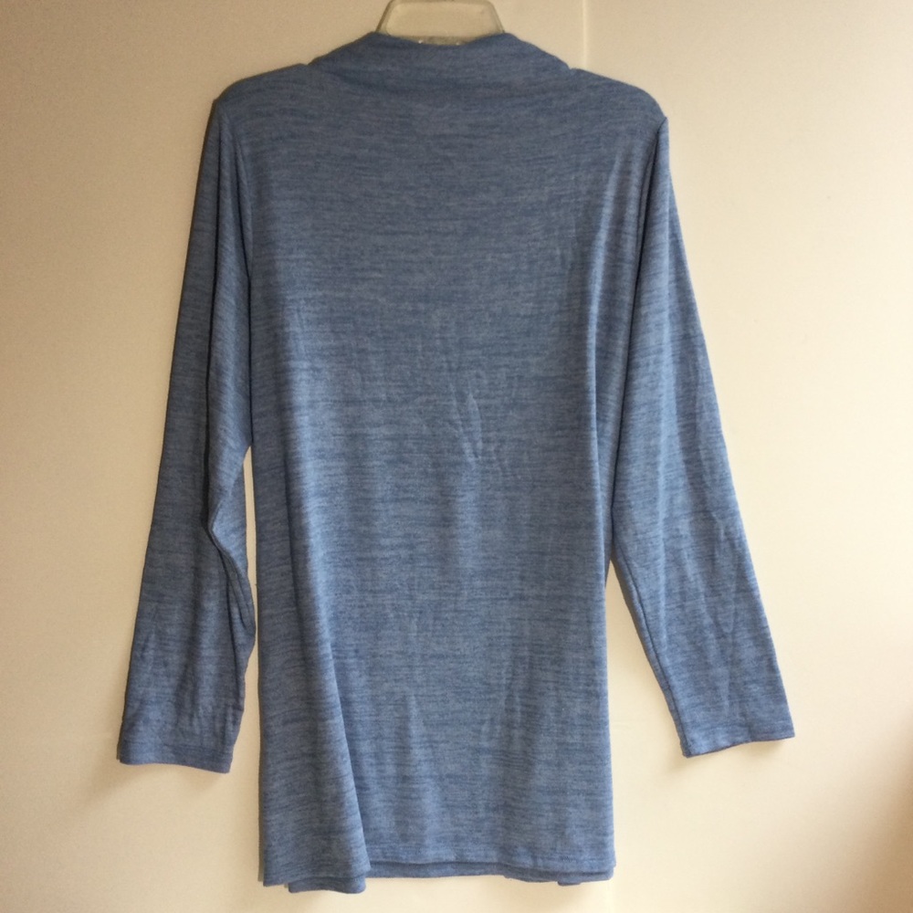 Lands’ End light blue mock neck tunic 1X - Picture 2 of 8